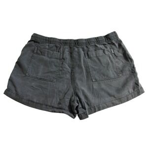 Gap Womens Gray Lyocell Utility Shorts Elastic Waist Drawstring Size Large